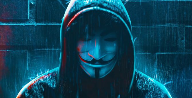Anonymous identity, behind the mask, artwork wallpaper