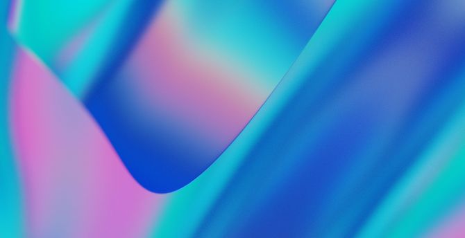 Colorful, blue-pink gradient, abstract art wallpaper