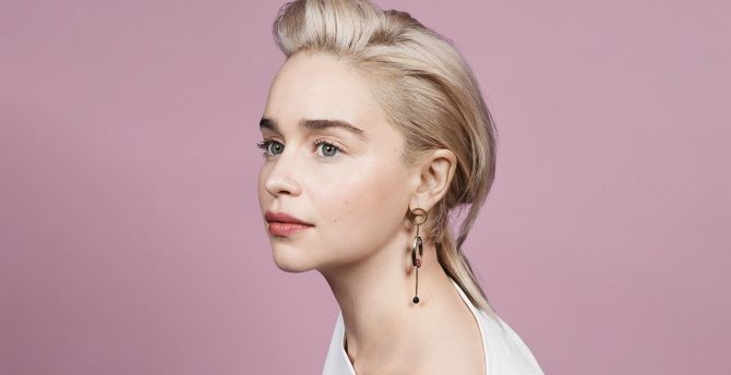 Emilia Clarke, beautiful face, portrait, 2018 wallpaper