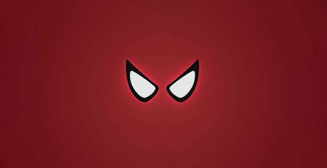 Spider-man eyes, minimal wallpaper