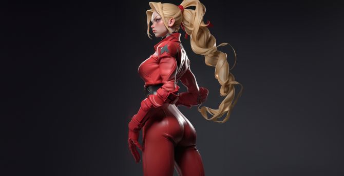 Beautiful and hot Cammy, Street Fighter 6, game art wallpaper