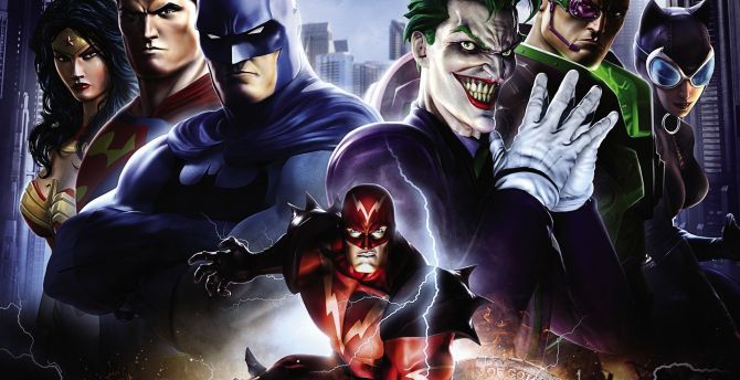 DC superheroes and villains, comics wallpaper