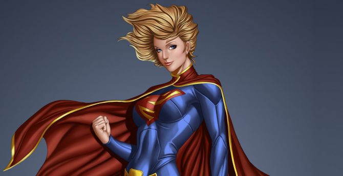 Arts, supergirl, blonde, superhero wallpaper