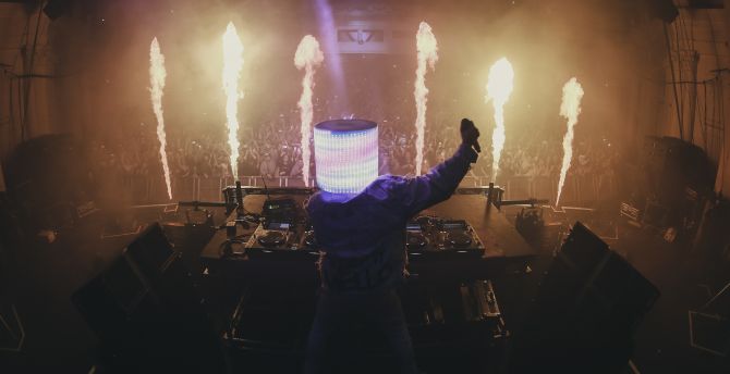 Marshmello, Music producer, live event, party, audience wallpaper