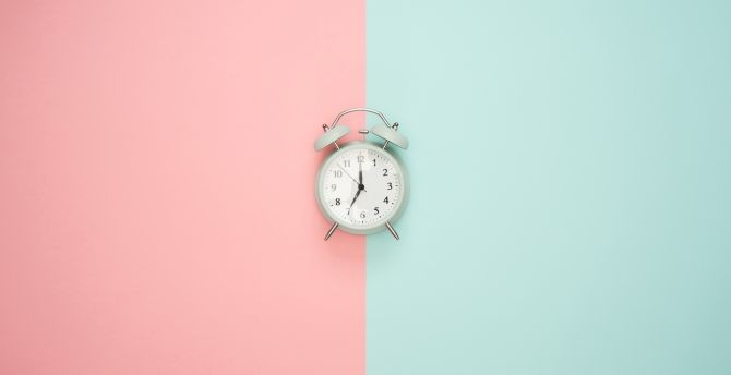 Alarm clock, minimal wallpaper