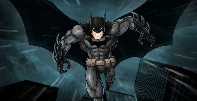 Download Angry Batman Arkham iPhone Wallpaper