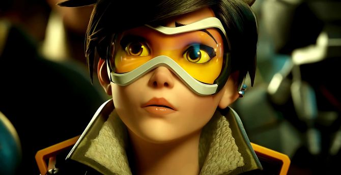 Beautiful, online game, tracer, overwatch, curious wallpaper