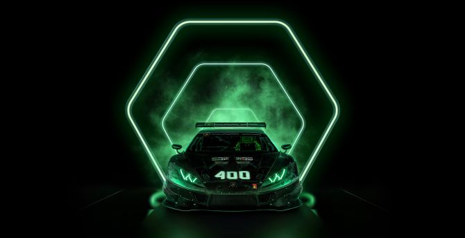 Lamborghini Huracán Squadra Corse, sports luxury car, dark wallpaper