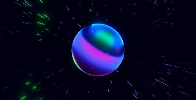 Colorful orb, ball, drop, digital wallpaper