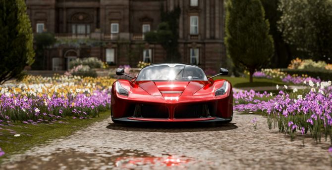 Ferrari Laferrari, Forza Horizon 4, video game wallpaper
