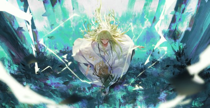 Art, Enkidu, Fate/Grand Order, anime wallpaper