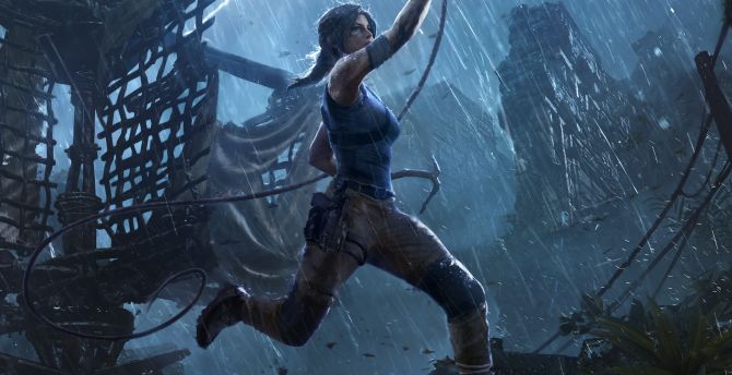 Lara croft, Shadow of the Tomb Raider, video game, 2018 wallpaper