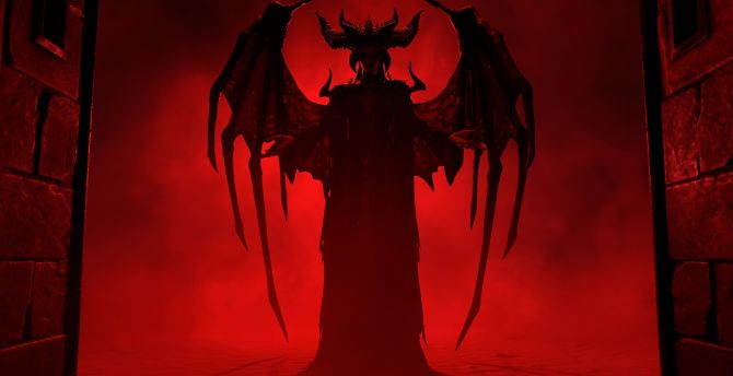 Lilith, the demon queen, Diablo video game wallpaper