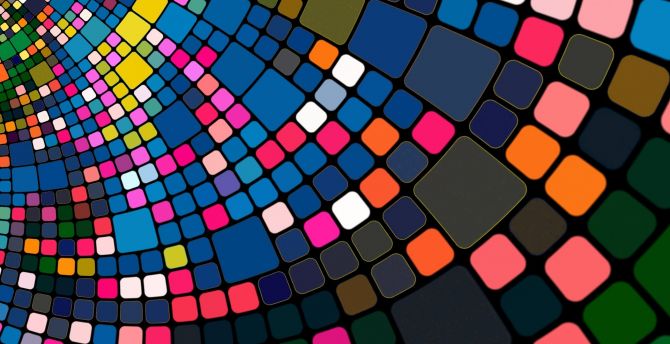 Abstract, colorful, squares, texture wallpaper
