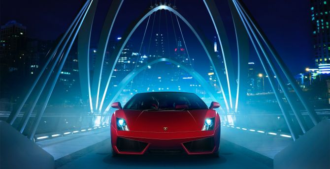 Lamborghini Gallardo, new red wallpaper