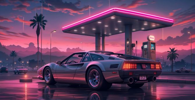 Wallpaper energizing the roadster, digital art desktop wallpaper, hd ...