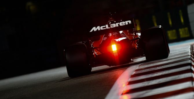 McLaren, formula one, car rear wallpaper