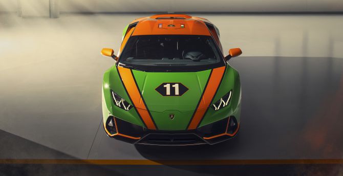 11 number car, Lamborghini Huracan EVO GT, 2020 wallpaper
