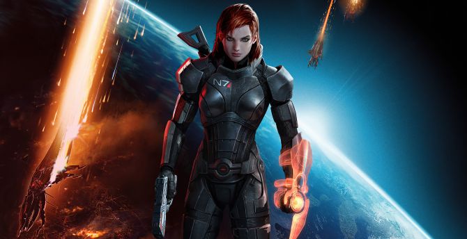 Commander Shepard, Mass Effect 3, video game, soldier wallpaper