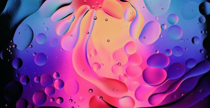 Water drops, colorful, texture wallpaper