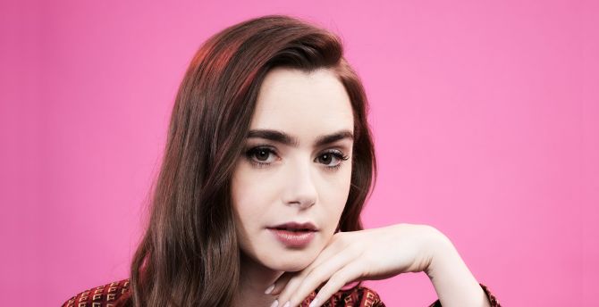 Lily Collins, Deadline Contenders, Emmy Event, 2019 wallpaper