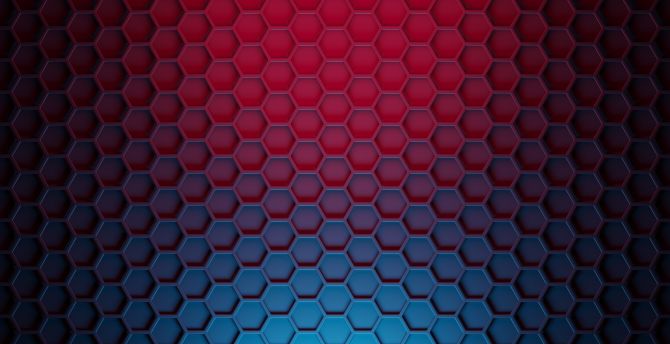 Abstract, hexagon, gradient texture, pattern wallpaper