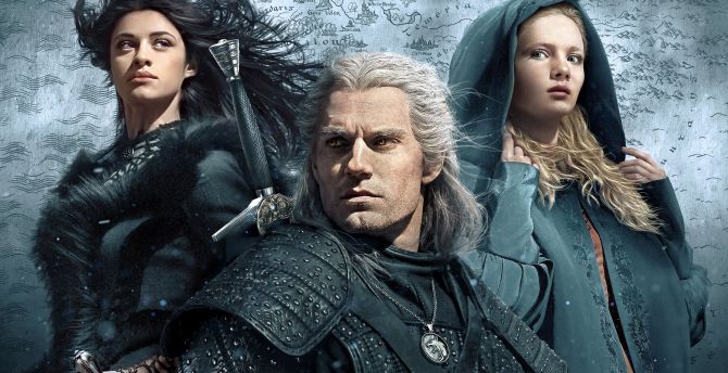 The Witcher, TV series, lead cast, 2020 wallpaper