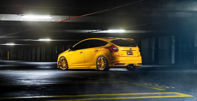 Parking lot, Ford Focus RS wallpaper