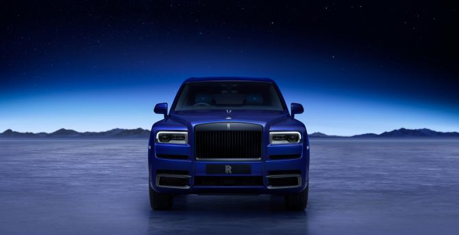 2023 Rolls-Royce Cullinan, blue car wallpaper