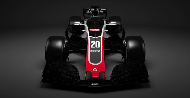 Haas formula 1, sports car, front wallpaper