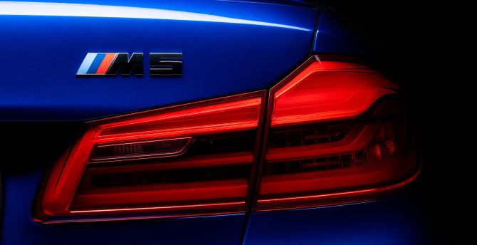 BMW M5, tail lights, 2019 wallpaper