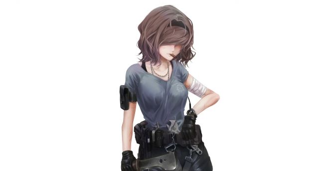 Anime girl, original, mechanic wallpaper
