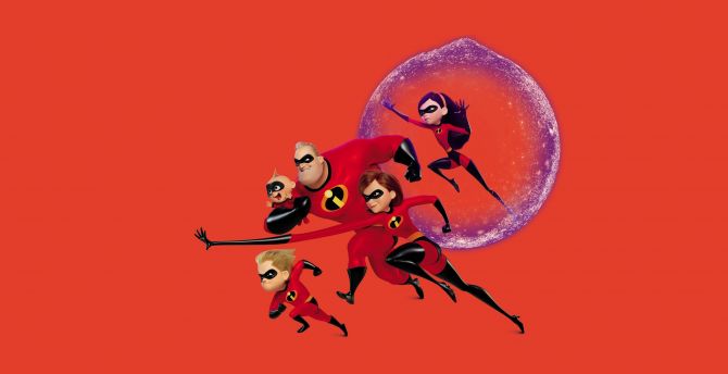 The Incredibles 2, movie, poster, 2018 wallpaper