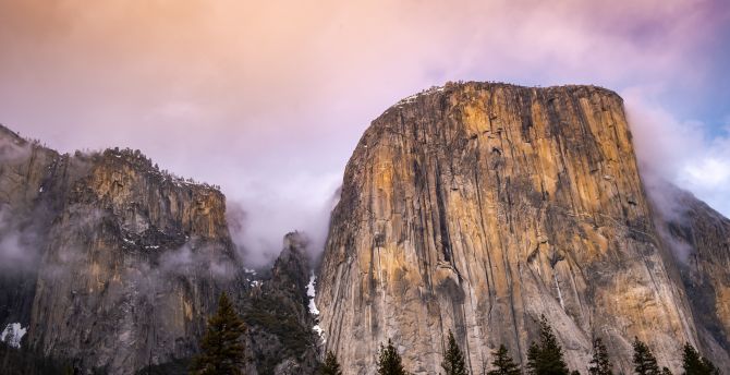 Yosemite Park, Half Dome, rocky cliff, nature wallpaper