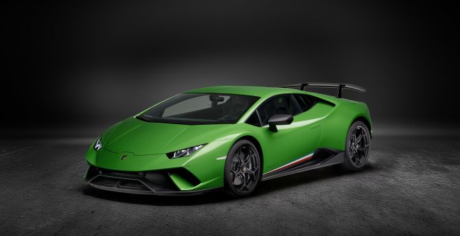 Green, Sports car, 2019, Lamborghini Huracán Performante wallpaper