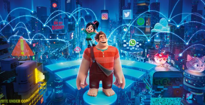 Animation movie, Ralph Breaks the Internet, 2018 wallpaper