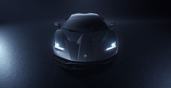 Lamborghini Centenario Grey, sport car, 2021 wallpaper