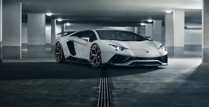 2018 car, Lamborghini Aventador s, sports car, by novitec norado wallpaper