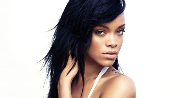 Rihanna, celebrity, tattoo wallpaper
