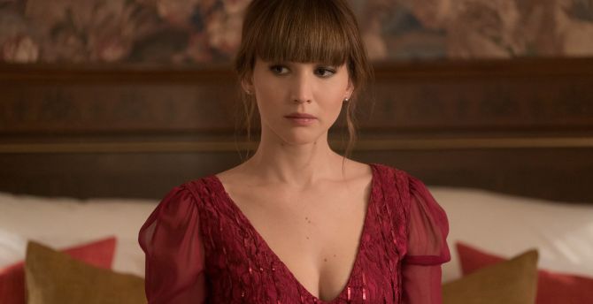 Jennifer lawrence, red sparrow, 2018 movie wallpaper