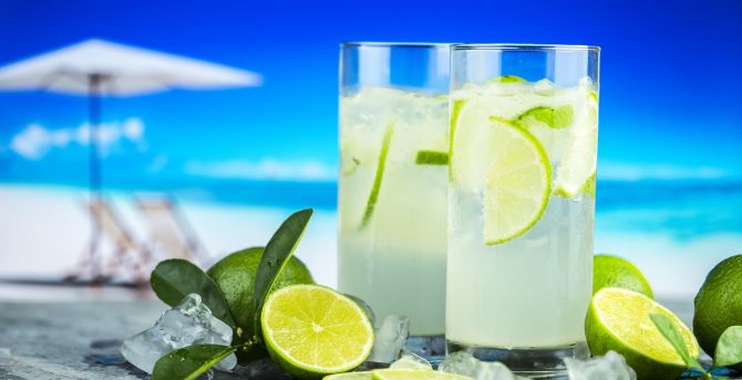 Lemonade, drink, lemon, holiday, summer wallpaper