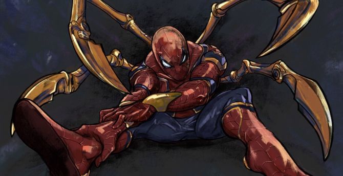 2048x2048 Resolution Avengers Infinity War Iron Spider in Spider-Man Game  Ipad Air Wallpaper - Wallpapers Den