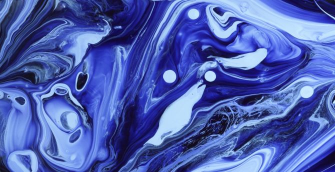 Blue paint, liquids, texture, stains wallpaper