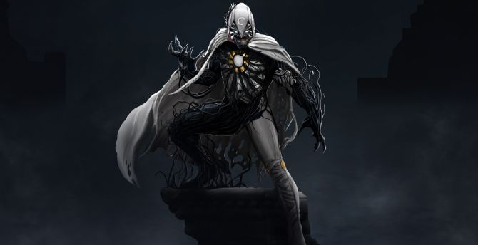 Venom x moon knight, fan art, 2023 wallpaper