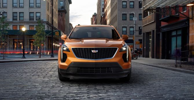 Desktop wallpaper 2019 cadillac xt4 crossover, front, hd image, picture, background, 97ab96