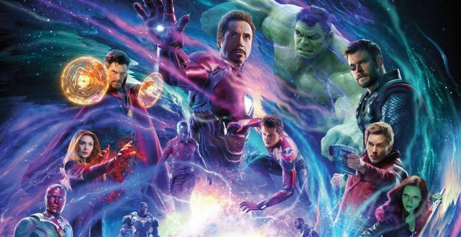 Avengers: infinity war, movie, superhero, artwork, poster wallpaper