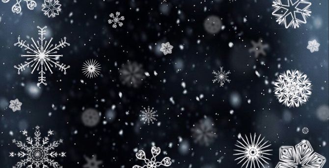 Abstract, snowflakes, pattern, texture wallpaper