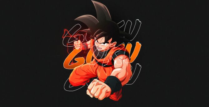 Son Goku, fighting mood, Dragon ball super, anime wallpaper