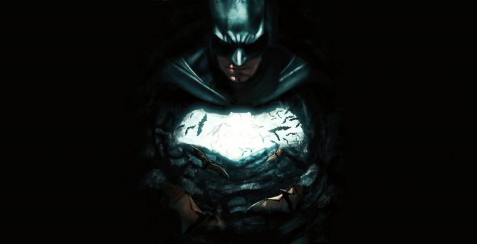Batman, dark, bat cave, 2020 art wallpaper