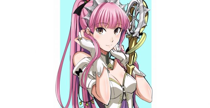 Rider, pink hair, anime girl, fate series wallpaper